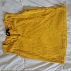 Yellow Cutoff Tee